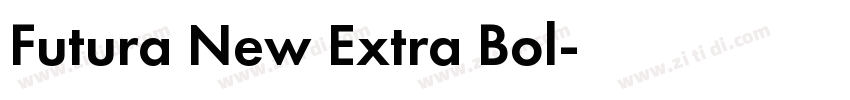 Futura New Extra Bol字体转换
